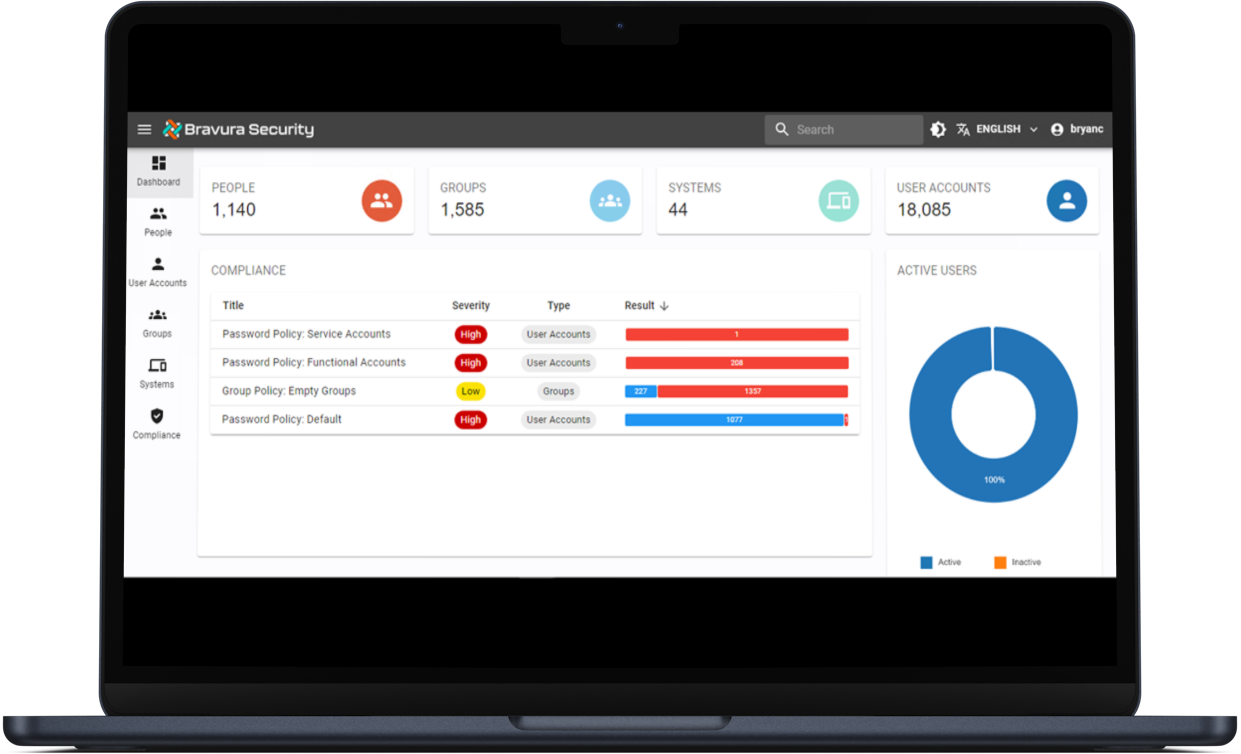 Password Management with Bravura Pass Plus Password Risk Dashboard